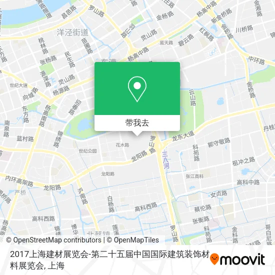 2017上海建材展览会-第二十五届中国国际建筑装饰材料展览会地图