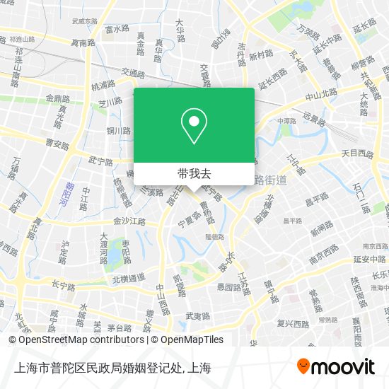 上海市普陀区民政局婚姻登记处地图