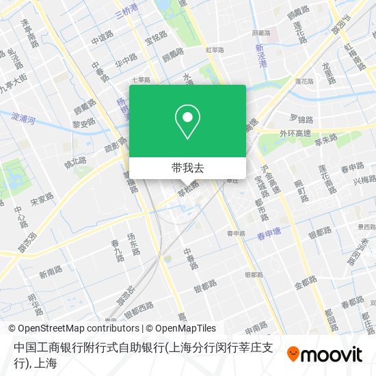 中国工商银行附行式自助银行(上海分行闵行莘庄支行)地图