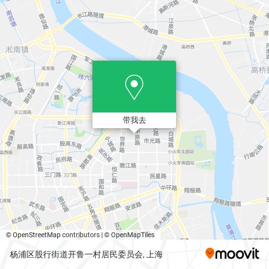 杨浦区股行街道开鲁一村居民委员会地图
