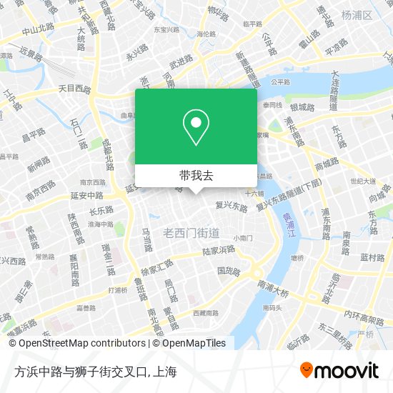 方浜中路与狮子街交叉口地图