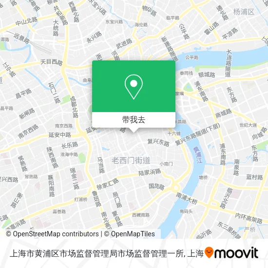 上海市黄浦区市场监督管理局市场监督管理一所地图