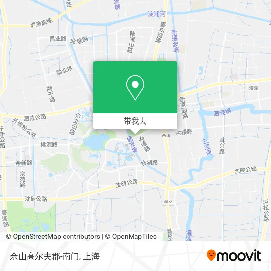 佘山高尔夫郡-南门地图