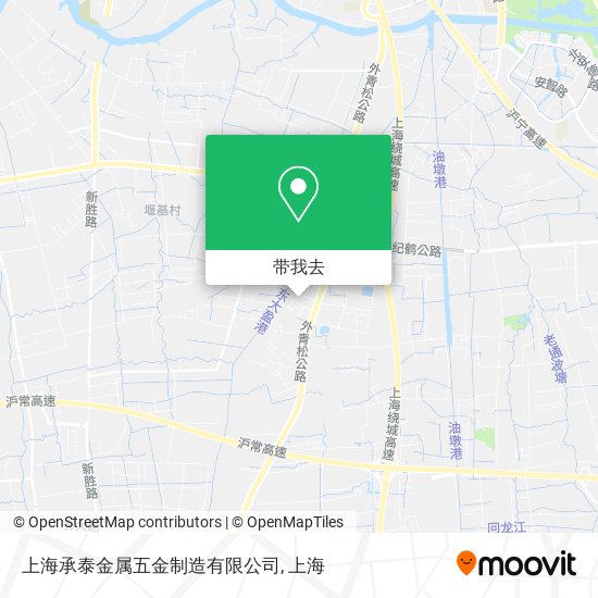 上海承泰金属五金制造有限公司地图