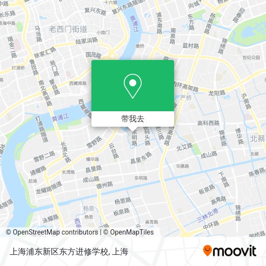 上海浦东新区东方进修学校地图