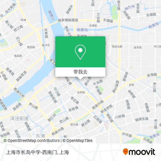 上海市长岛中学-西南门地图