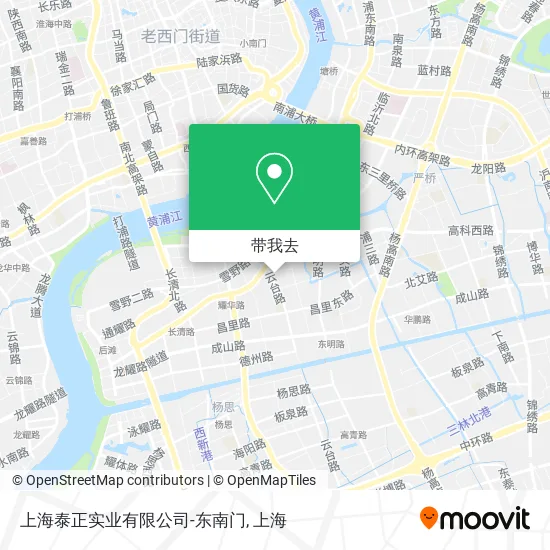 上海泰正实业有限公司-东南门地图