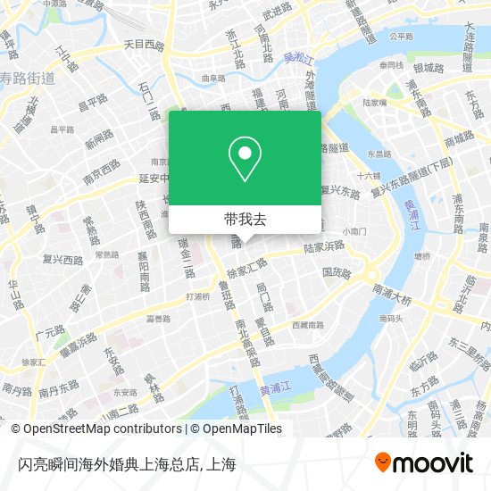 闪亮瞬间海外婚典上海总店地图
