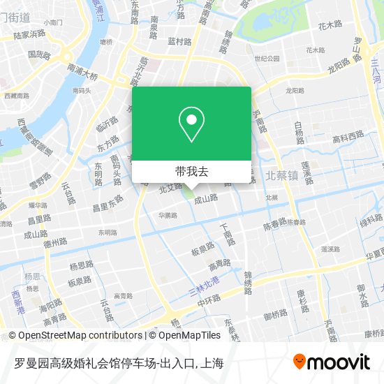 罗曼园高级婚礼会馆停车场-出入口地图