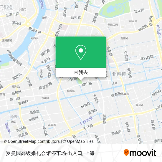 罗曼园高级婚礼会馆停车场-出入口地图