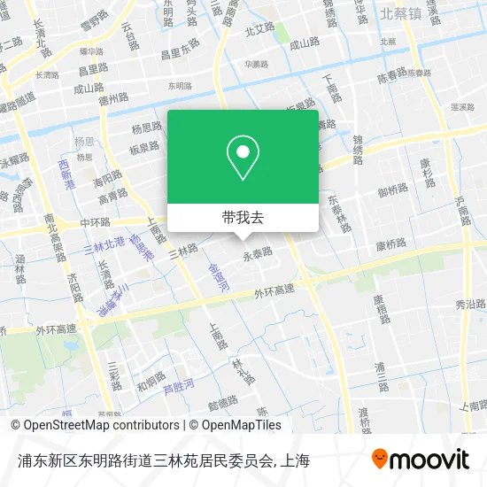 浦东新区东明路街道三林苑居民委员会地图