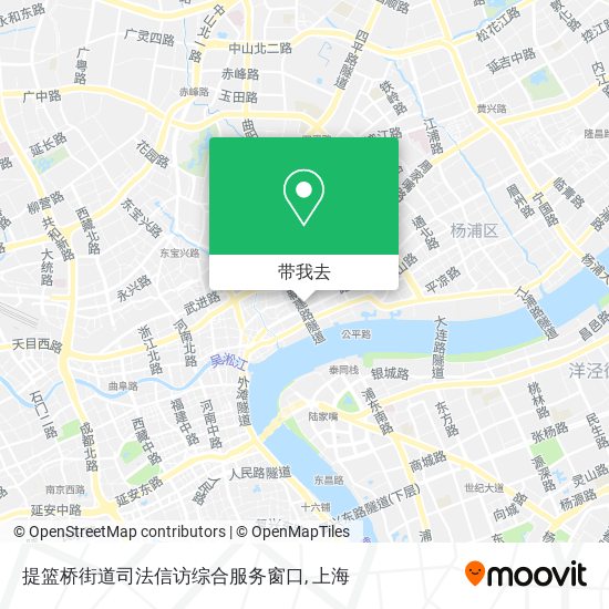 提篮桥街道司法信访综合服务窗口地图