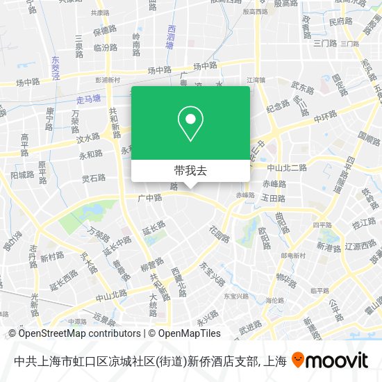 中共上海市虹口区凉城社区(街道)新侨酒店支部地图