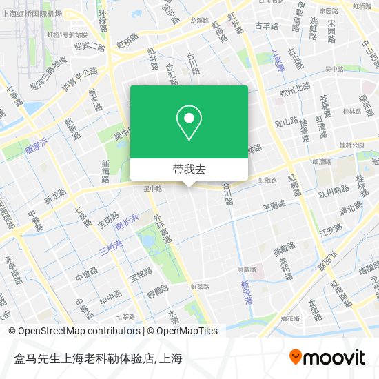 盒马先生上海老科勒体验店地图