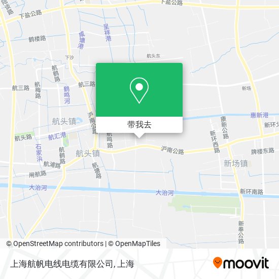 上海航帆电线电缆有限公司地图