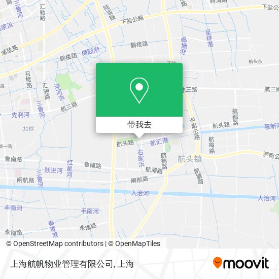 上海航帆物业管理有限公司地图