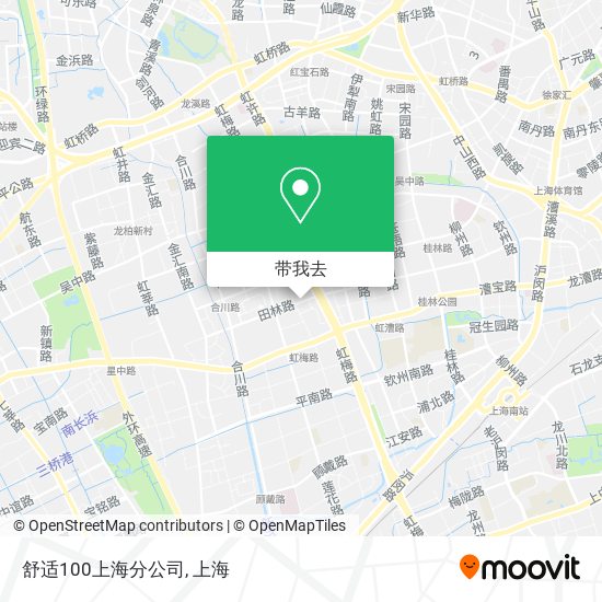 舒适100上海分公司地图