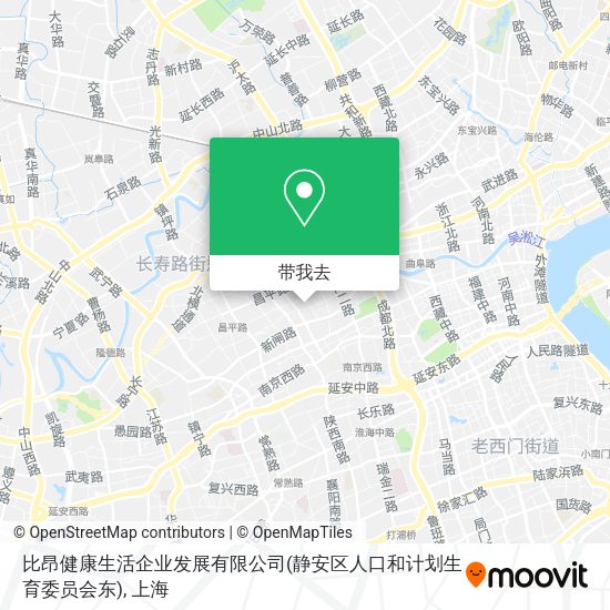 比昂健康生活企业发展有限公司(静安区人口和计划生育委员会东)地图