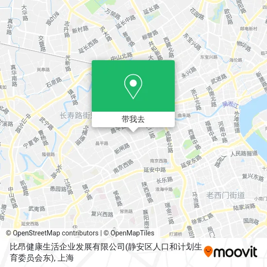比昂健康生活企业发展有限公司(静安区人口和计划生育委员会东)地图
