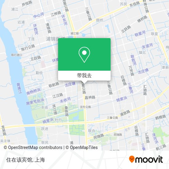 住在该宾馆地图