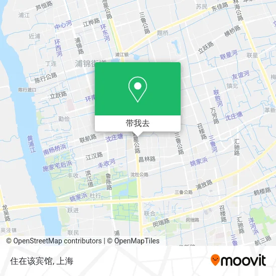 住在该宾馆地图