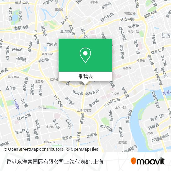 香港东洋泰国际有限公司上海代表处地图