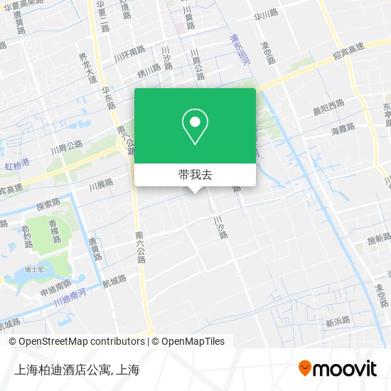 上海柏迪酒店公寓地图