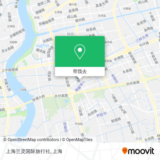 上海兰灵国际旅行社地图