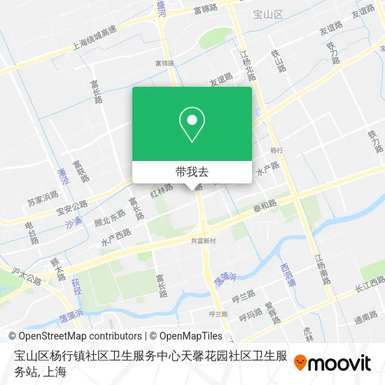 宝山区杨行镇社区卫生服务中心天馨花园社区卫生服务站地图