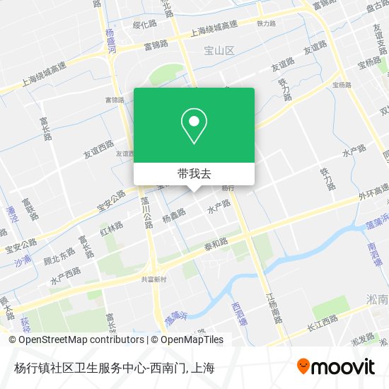 杨行镇社区卫生服务中心-西南门地图