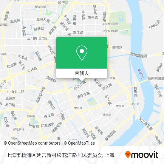 上海市杨浦区延吉新村松花江路居民委员会地图