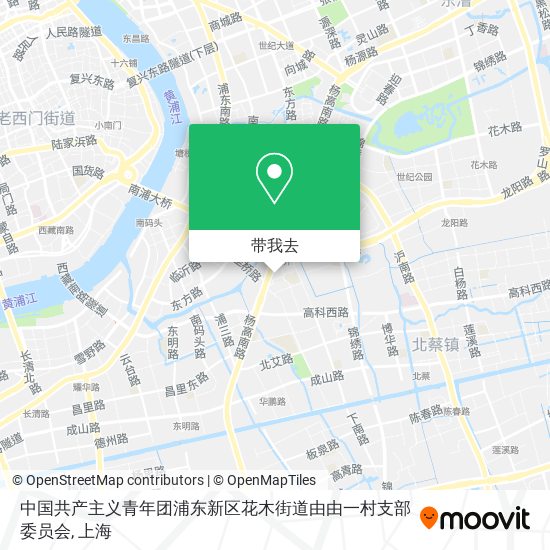 中国共产主义青年团浦东新区花木街道由由一村支部委员会地图