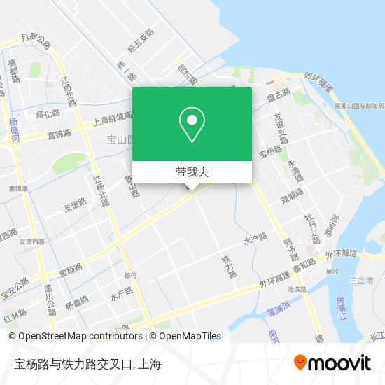 宝杨路与铁力路交叉口地图