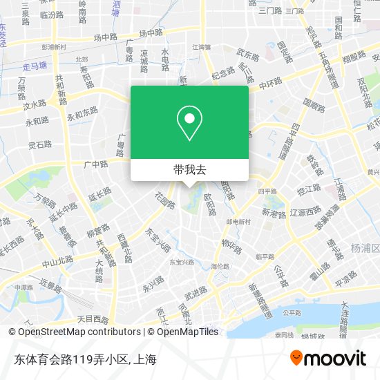 东体育会路119弄小区地图