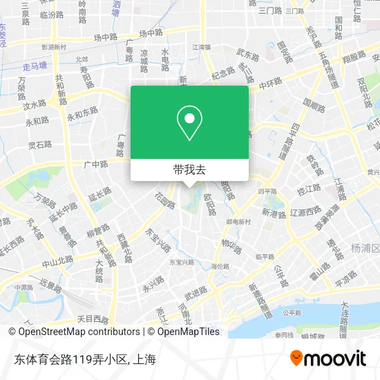 东体育会路119弄小区地图