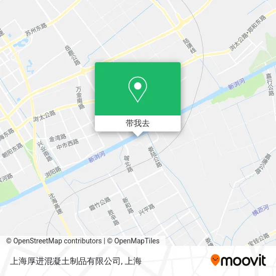 上海厚进混凝土制品有限公司地图