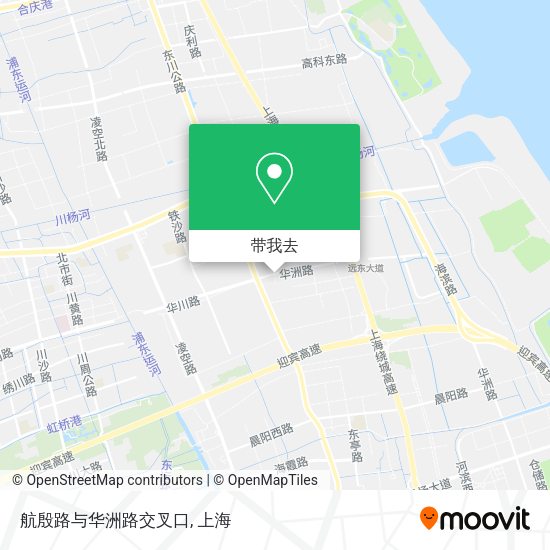 航殷路与华洲路交叉口地图