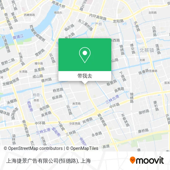 上海捷景广告有限公司(恒德路)地图