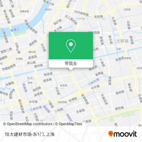 恒大建材市场-东1门地图