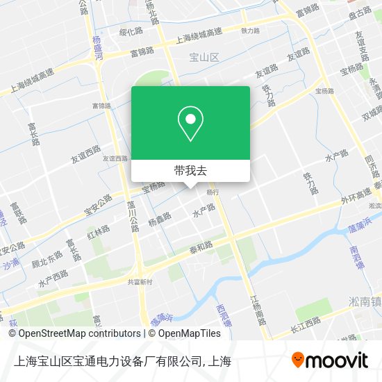 上海宝山区宝通电力设备厂有限公司地图