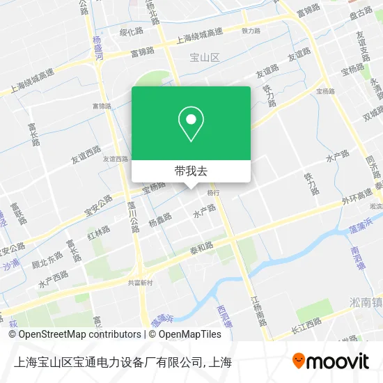 上海宝山区宝通电力设备厂有限公司地图