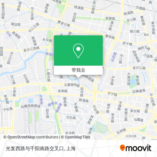 光复西路与千阳南路交叉口地图