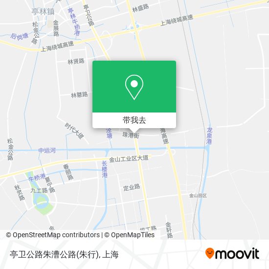 亭卫公路朱漕公路(朱行)地图