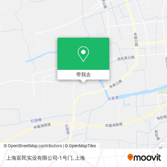 上海富民实业有限公司-1号门地图
