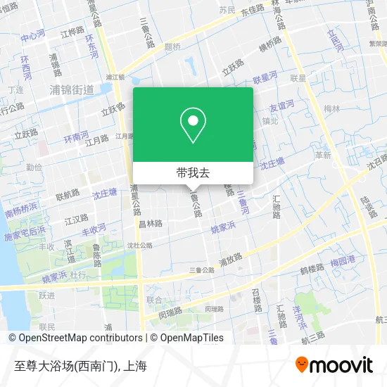 至尊大浴场(西南门)地图