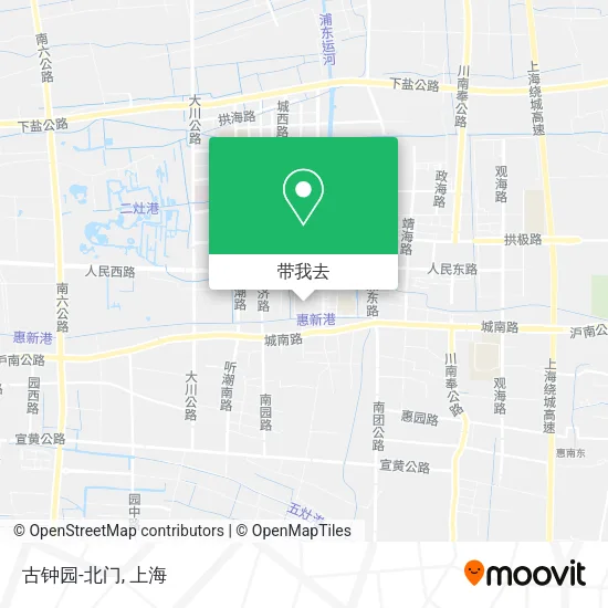 古钟园-北门地图