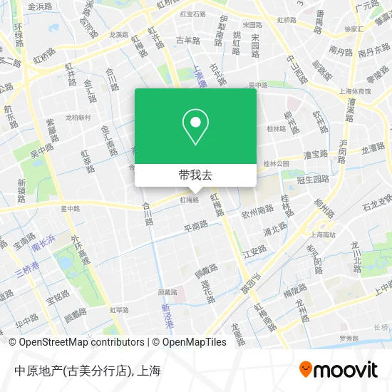中原地产(古美分行店)地图