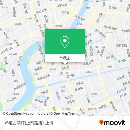 琴道古筝馆(上南路店)地图