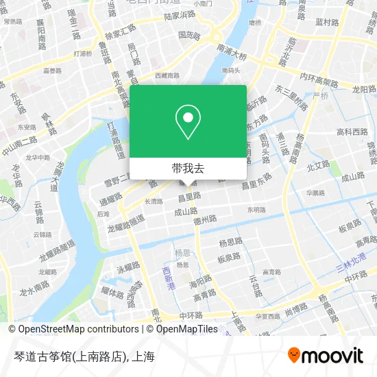 琴道古筝馆(上南路店)地图