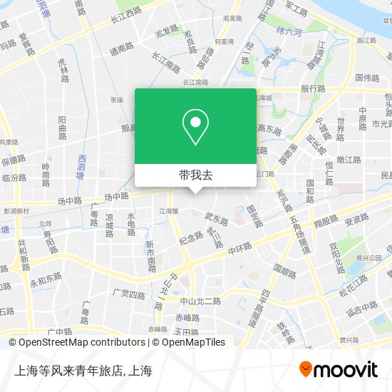 上海等风来青年旅店地图